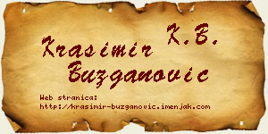 Krasimir Buzganović vizit kartica